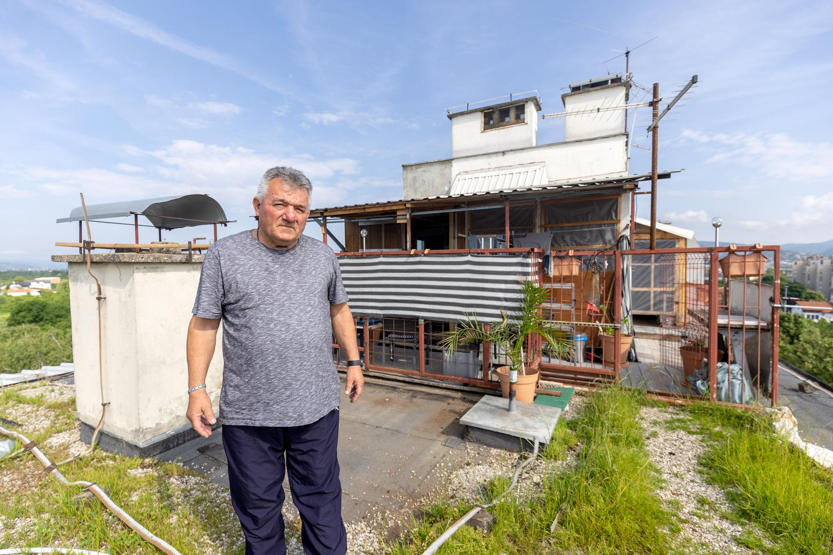 10.06.2023., Zagreb - Na vrhu zgrade u Paljetkovoj ulici u Preckom kotlovnica je preuredjena u stan. Photo: Igor Kralj/PIXSELL