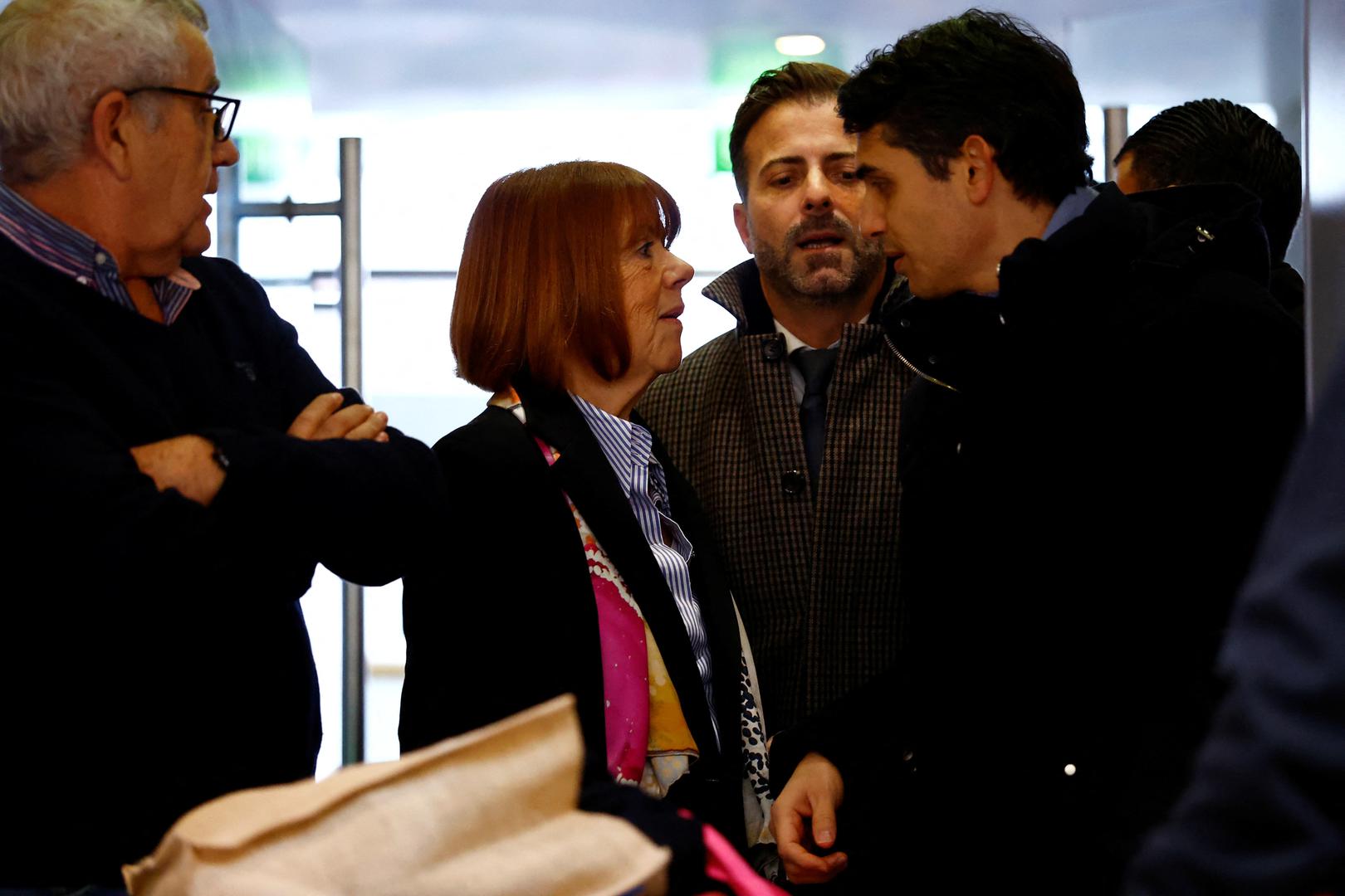 Frenchwoman Gisele Pelicot, the victim of an alleged mass rape orchestrated by her then-husband Dominique Pelicot at their home in the southern French town of Mazan, arrives with her lawyers Stephane Babonneau and Antoine Camus to attend the verdict in the trial for Dominique Pelicot and 50 co-accused, at the courthouse in Avignon, France, December 19, 2024. REUTERS/Manon Cruz Photo: Manon Cruz/REUTERS