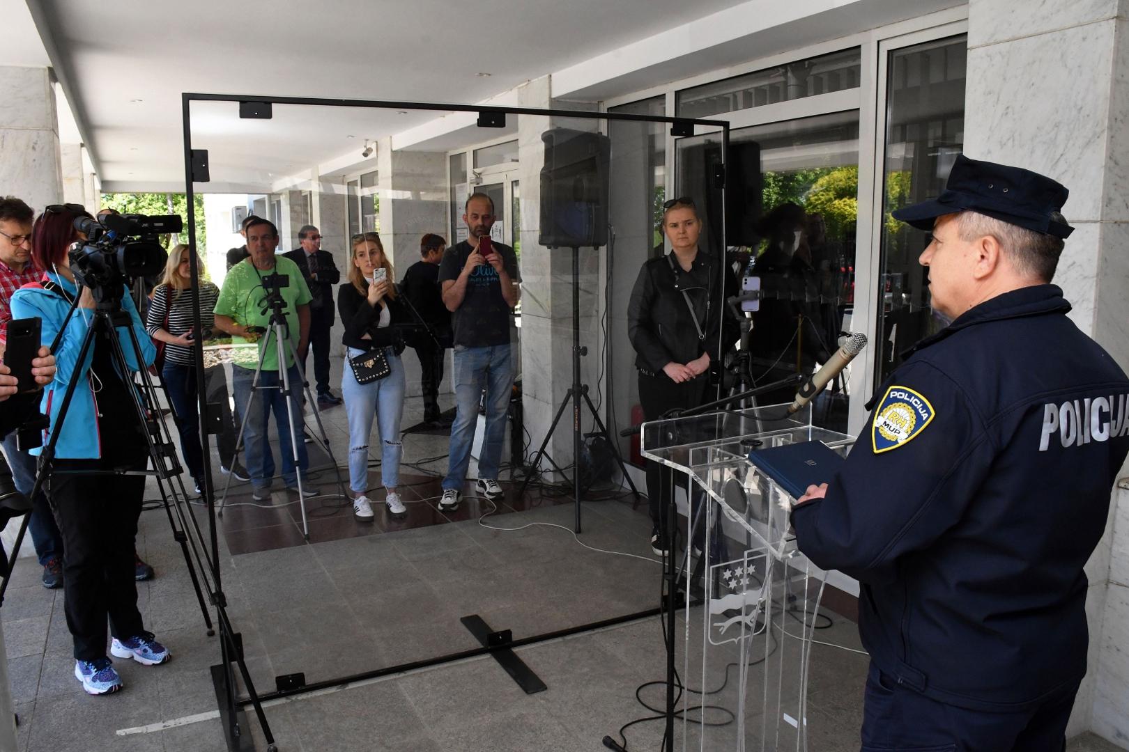 22.05.2020., Slavonski Brod - Na konferenciji za medije Stozera civilne zastite Brodsko-posavske zupanije objavljeno je o cetiri nova slucaja zaraze koronavirusom. 
Photo: Ivica Galovic/PIXSELL