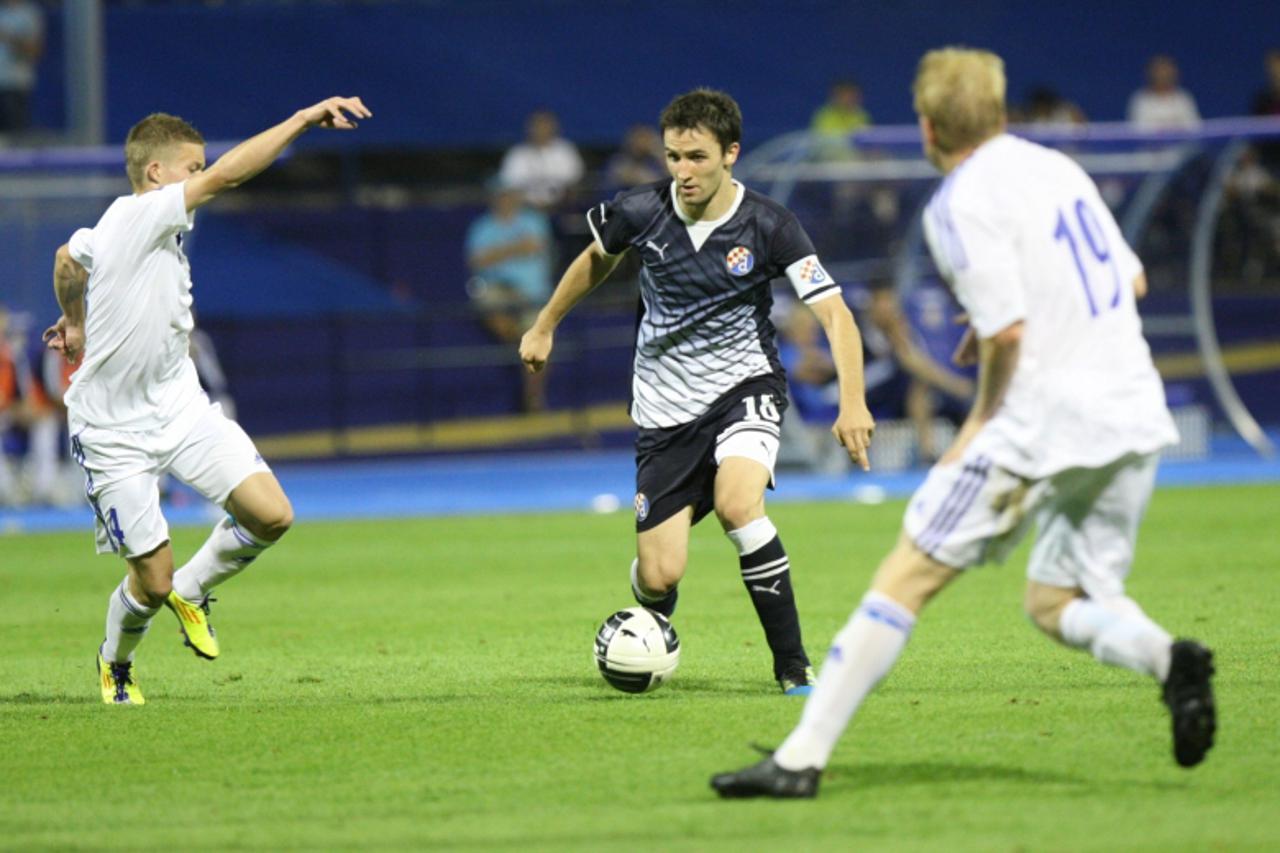 '03.08.2011., stadion u Maksimiru, Zagreb - Druga utakmica 3. pretkola Lige prvaka, GNK Dinamo - HJK Helsinki. Milan Badelj.  Photo: Danijel Berkovic/PIXSELL'