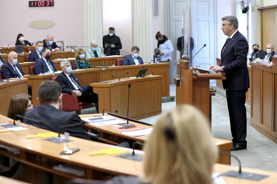 Zagreb: Premijer Plenković Saboru podnio Godišnje izvješće o radu Vlade