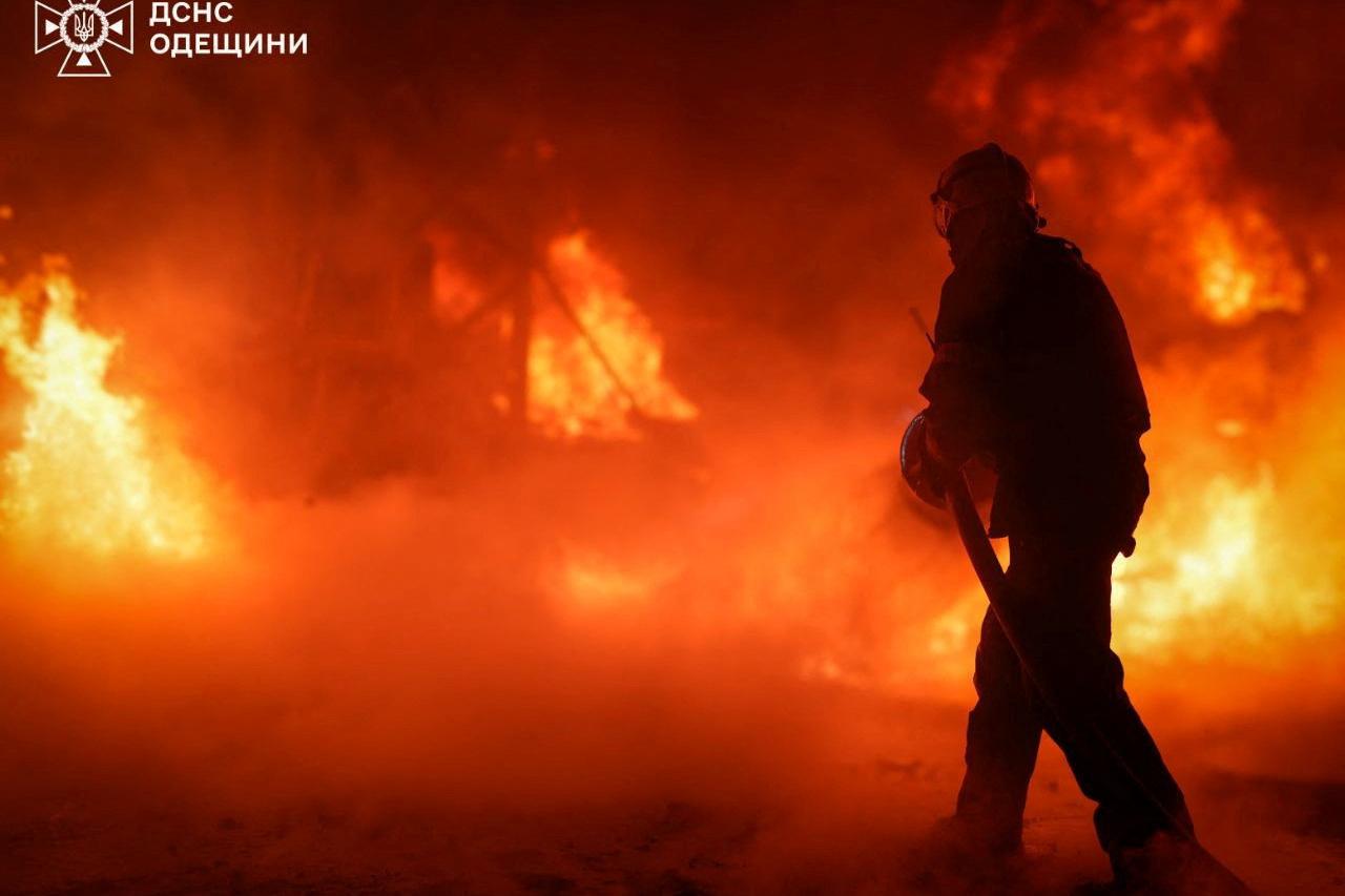 Aftermath of a Russian missile strike in Odesa