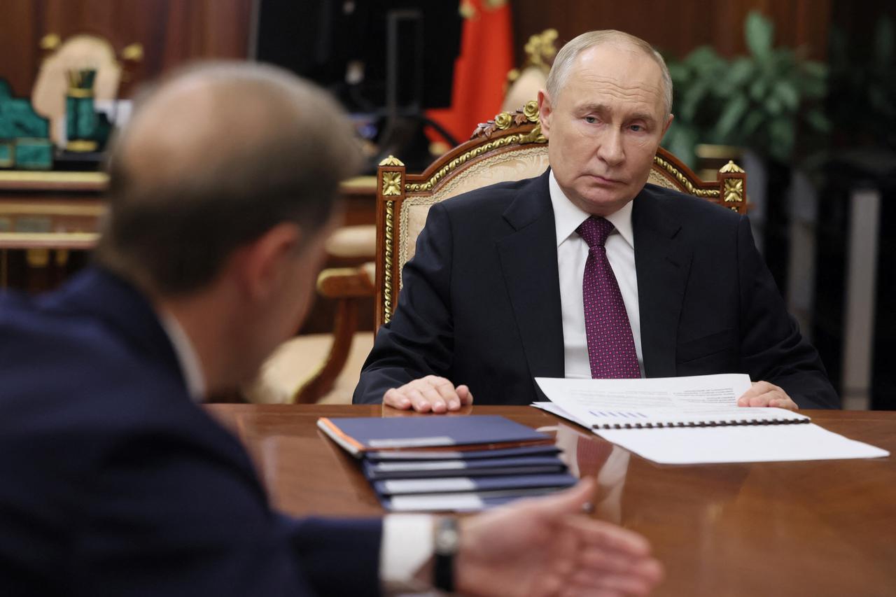 Russian President Putin meets with First Deputy Prime Minister Manturov in Moscow