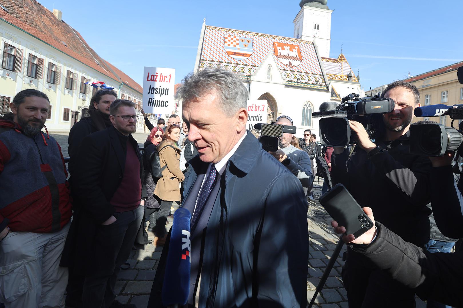 06.02.2024., Zagreb -  Ivan Turudic dosao u Banske dvore na sjednicu vladajuce koalicije
 Photo: Patrik Macek/PIXSELL