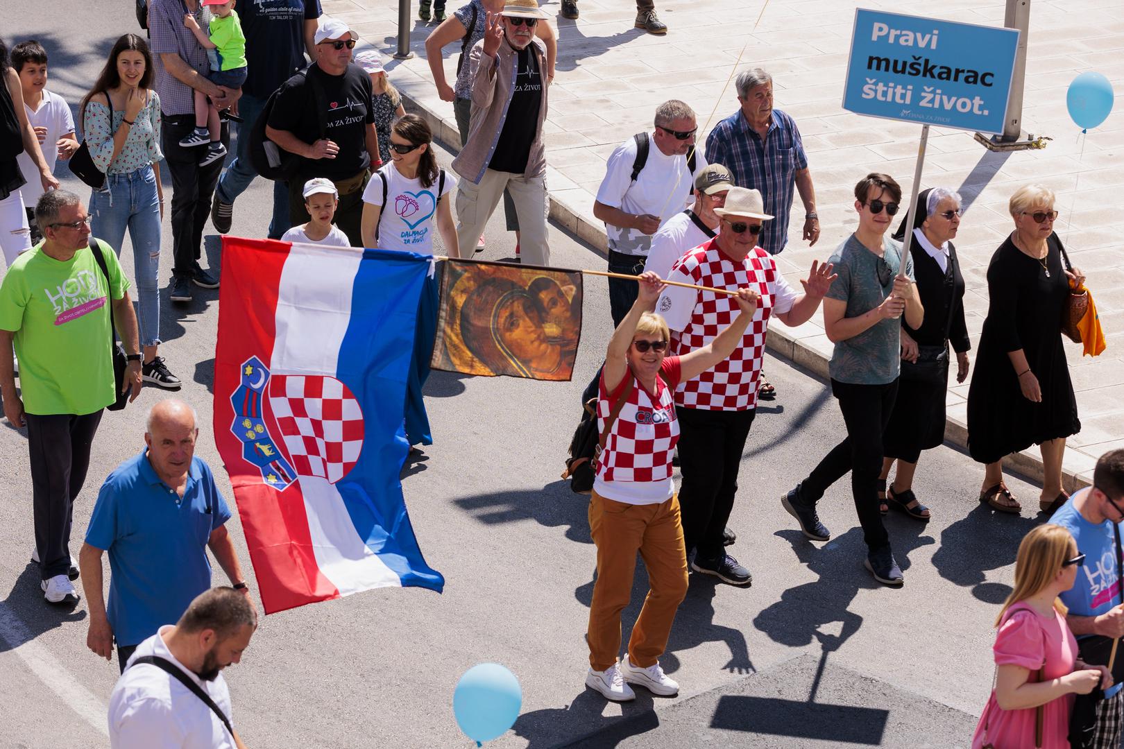 21.05.2022., Split - U Splitu odrzan 4. Hod za zivot s Rive do Zvoncaca.
 Photo: Miroslav Lelas/PIXSELL