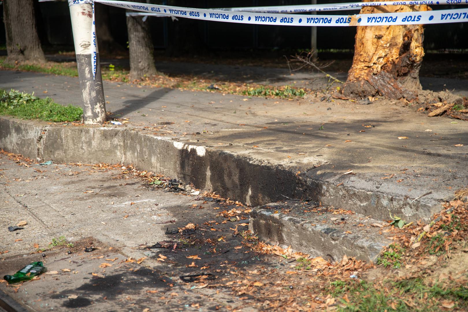 03.09.2022., Osijek - Mjesto nesrece do koje je doslo nocas iza ponoci u Osijeku, u kojoj je poginula jedna osoba, a cetvero ih je tesko ozlijedeno. Photo: Borna Jaksic/PIXSELL