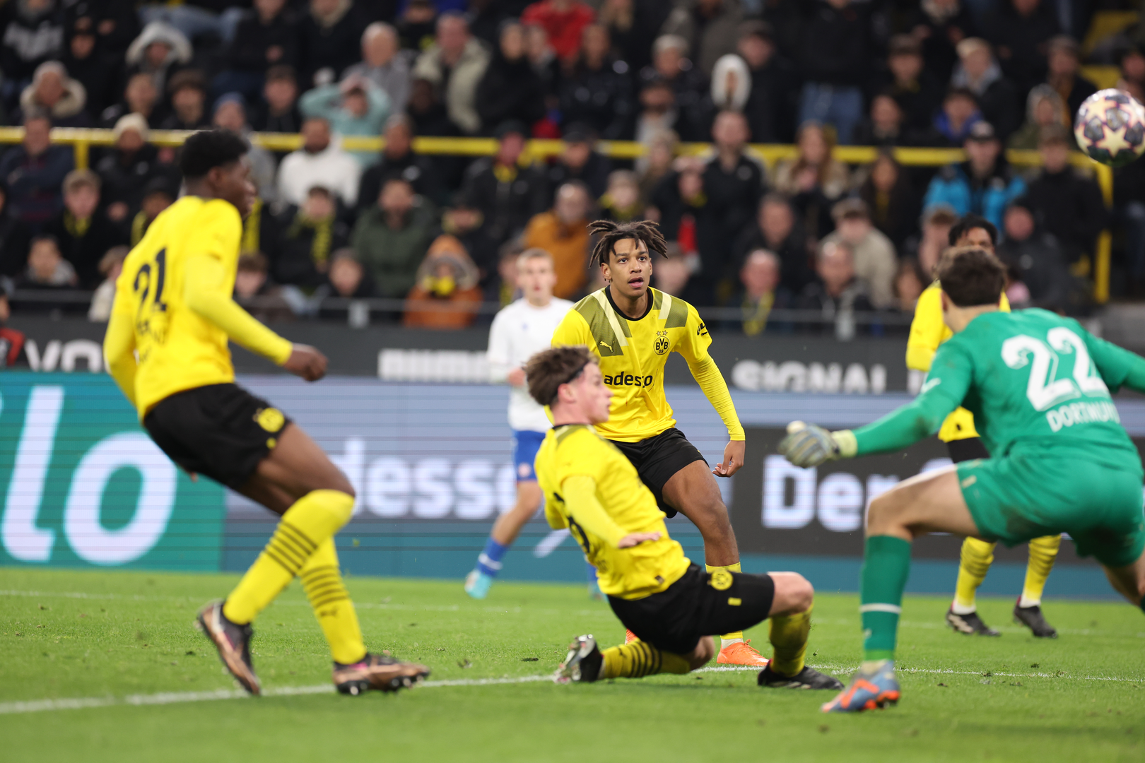 15.03.2023., stadion Signal Iduna Park, Dortmund, Njemacka - UEFA Liga prvaka mladih, cetvrtfinale, Borussia Dortmund - HNK Hajduk. Photo: Goran Stanzl/PIXSELL