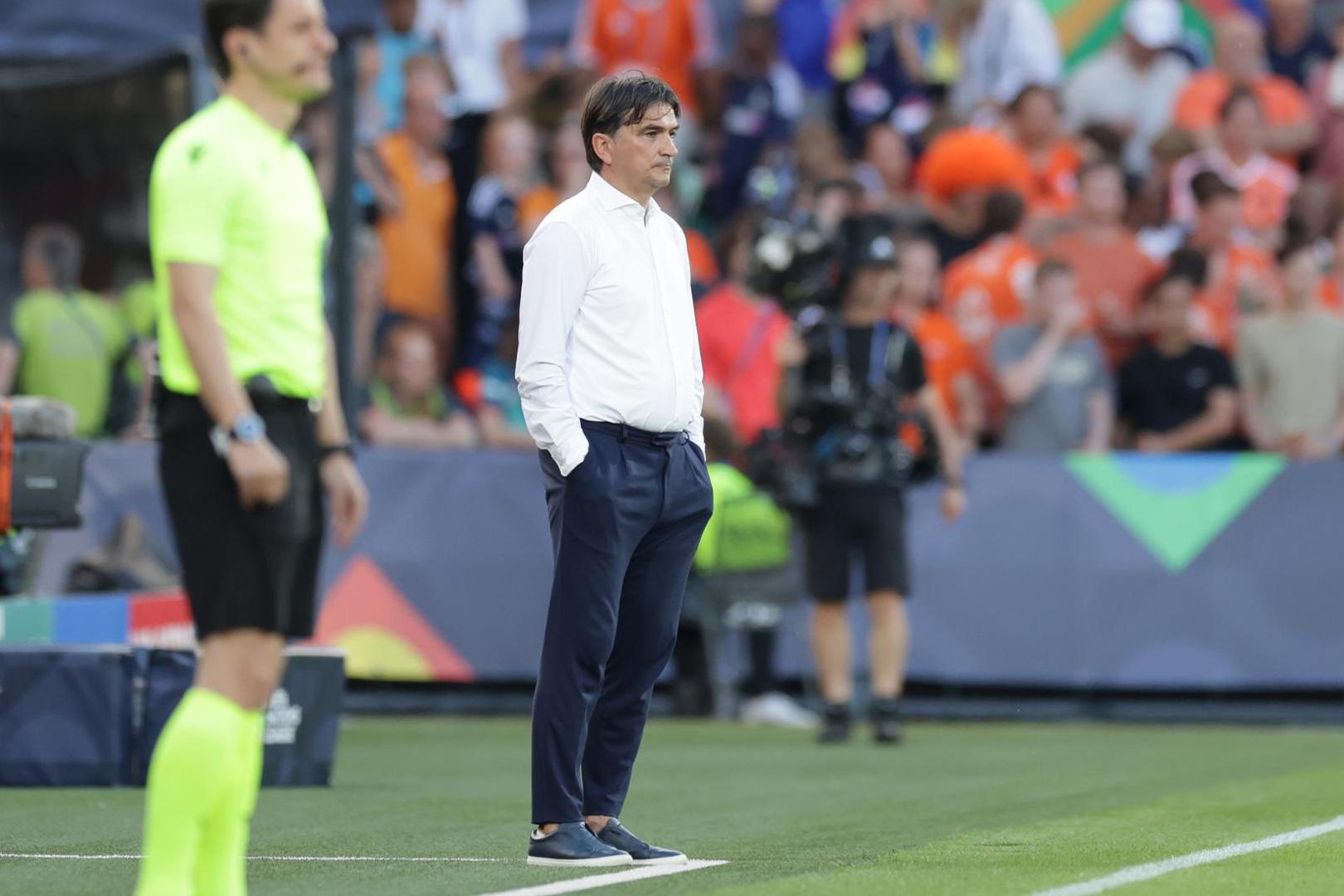 14.06.2023., stadion Feyenoord "De Kuip", Rotterdam, Nizozemska - UEFA Liga Nacija, polufinale, Nizozemska - Hrvatska. izbornik Hrvatske Zlatko Dalic Photo: Luka Stanzl/PIXSELL