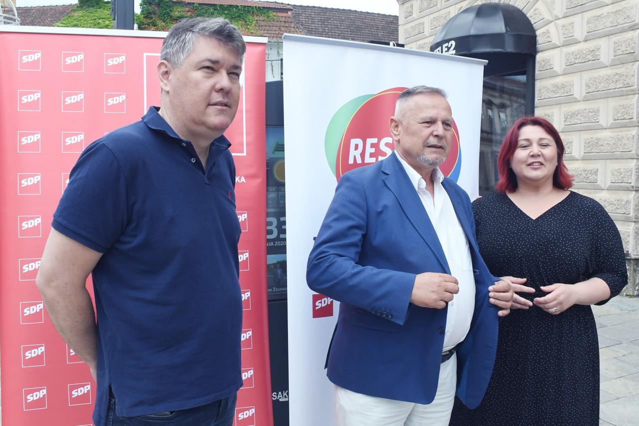 Sisak: Boris Lalovac i Davorko Vidović održali konferenciju za medije