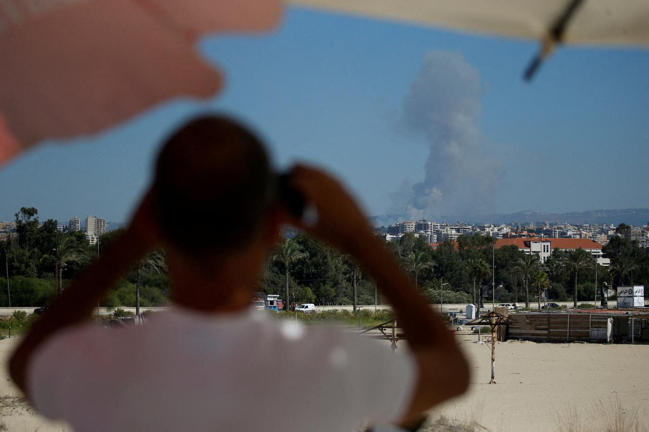 FILE PHOTO: Cross-border hostilities between Hezbollah and Israeli forces