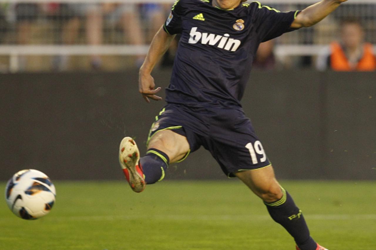 '24.09.2012, Campo de Futbol de Vallecas, Madrid, ESP, Primera Division, Celta de Vigo vs Real Madrid, 05. Runde, im Bild Real Madrid\'s Marcelo // during the Spanish Primera Division 05th round match