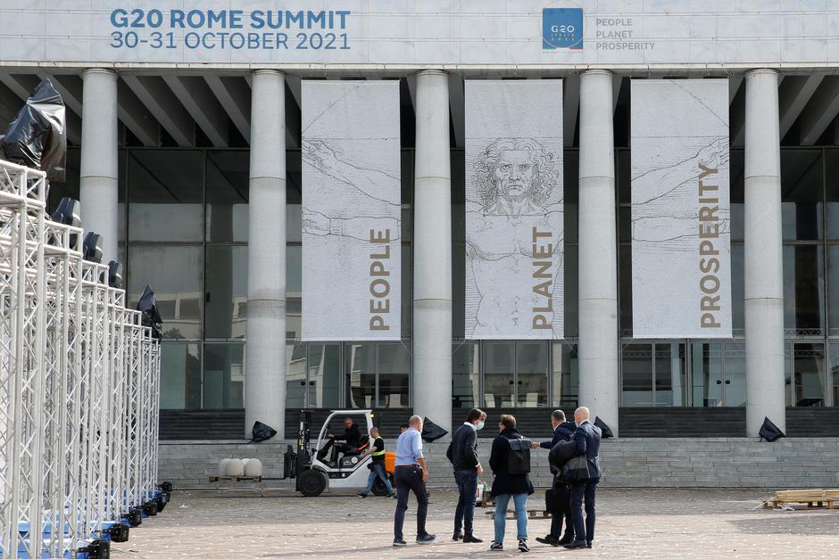 Preparations for Rome's G20 summit