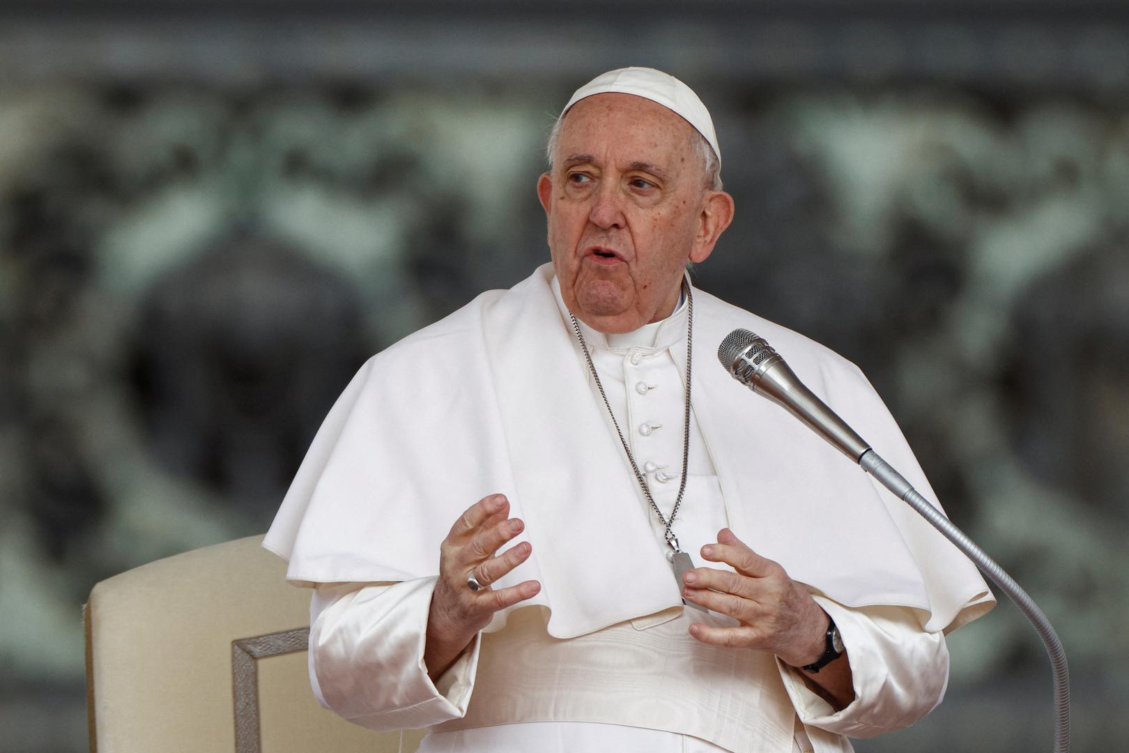 Pope Francis holds the weekly general audience in St. Peter's Square at the Vatican, March 8, 2023. REUTERS/Guglielmo Mangiapane Photo: GUGLIELMO MANGIAPANE/REUTERS