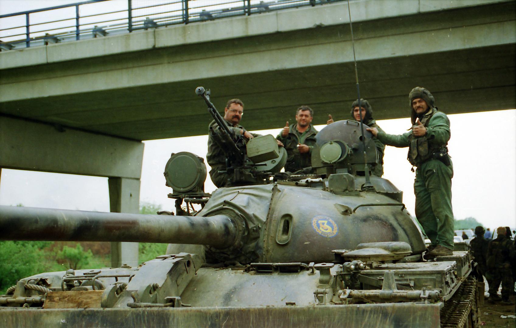 02.05.1995., Okucani - Vojno redarstvena akcija Bljesak kojom je Hrvatska vojska krenula u oslobadjanje okupiranih dijelova zapadne Slavonije. rPhoto: Davor Visnjic/PIXSELL