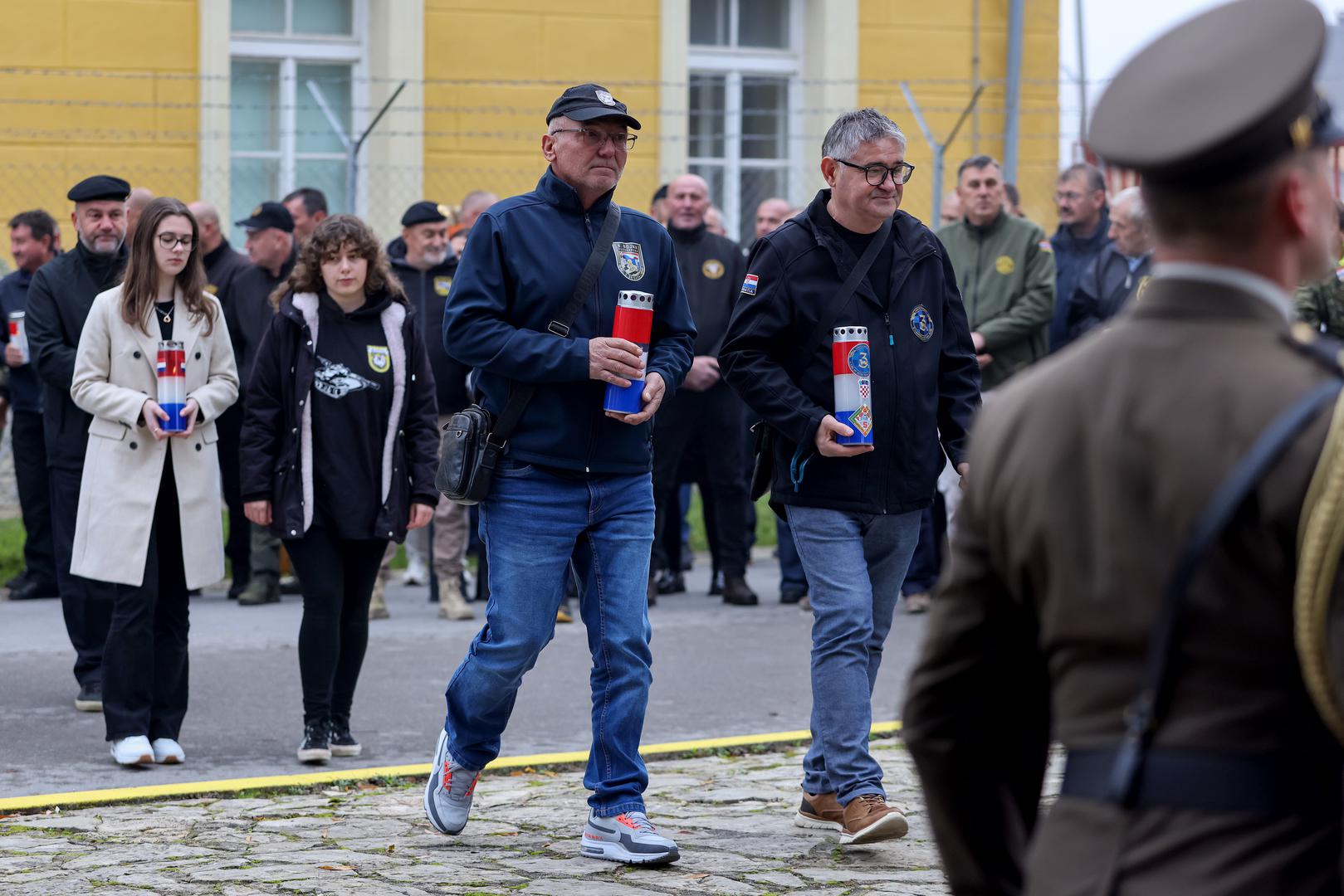 08.11.2024., Gospic - Predsjednik Republike i vrhovni zapovjednik Oruzanih snaga Republike Hrvatske Zoran Milanovic sudjelovao je na obiljezavanju 32. obljetnice ustrojavanja 9. gardijske brigade „Vukovi“ i Dana Motorizirane bojne „Vukovi“ Gardijske mehanizirane brigade Photo: Sime Zelic/PIXSELL