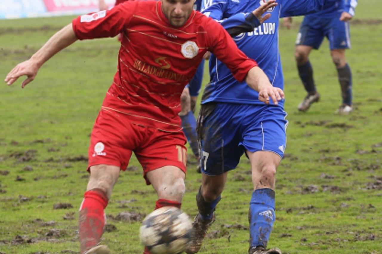 '06.04.2013., Koprivnica - MAXtv 1. HNL, 26. kolo, NK Slaven Belupo - RNK Split. Dario Canadzija, Ante Rebic. Photo: Marijan Susenj/PIXSELL'