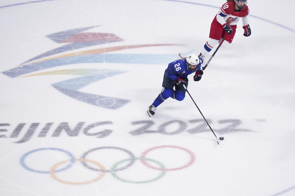 (BEIJING2022)CHINA-BEIJING-ICE HOCKEY-WOMEN'S PLAYOFFS-QUARTERFINALS-USA VS CZE (CN)