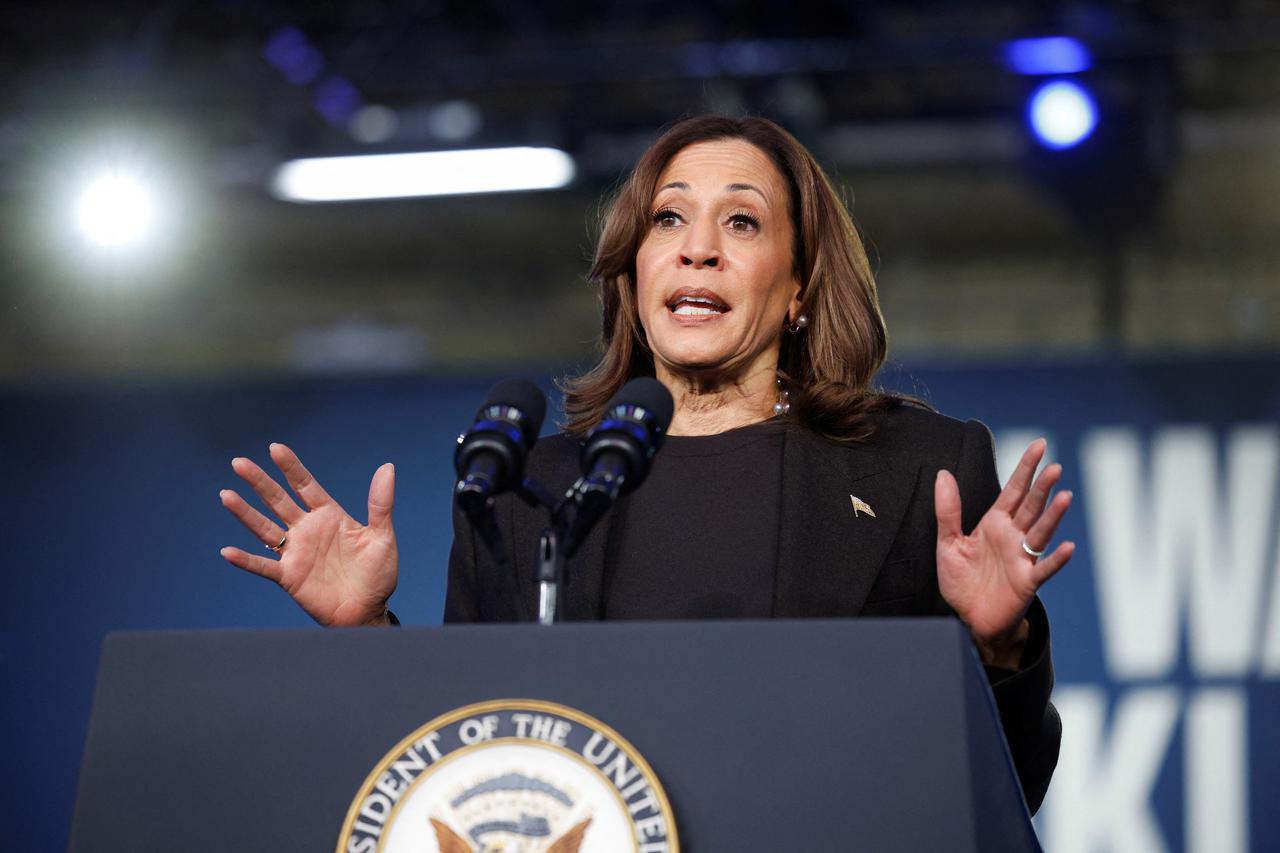 Democratic presidential nominee U.S. Vice President Kamala Harris campaigns in Michigan