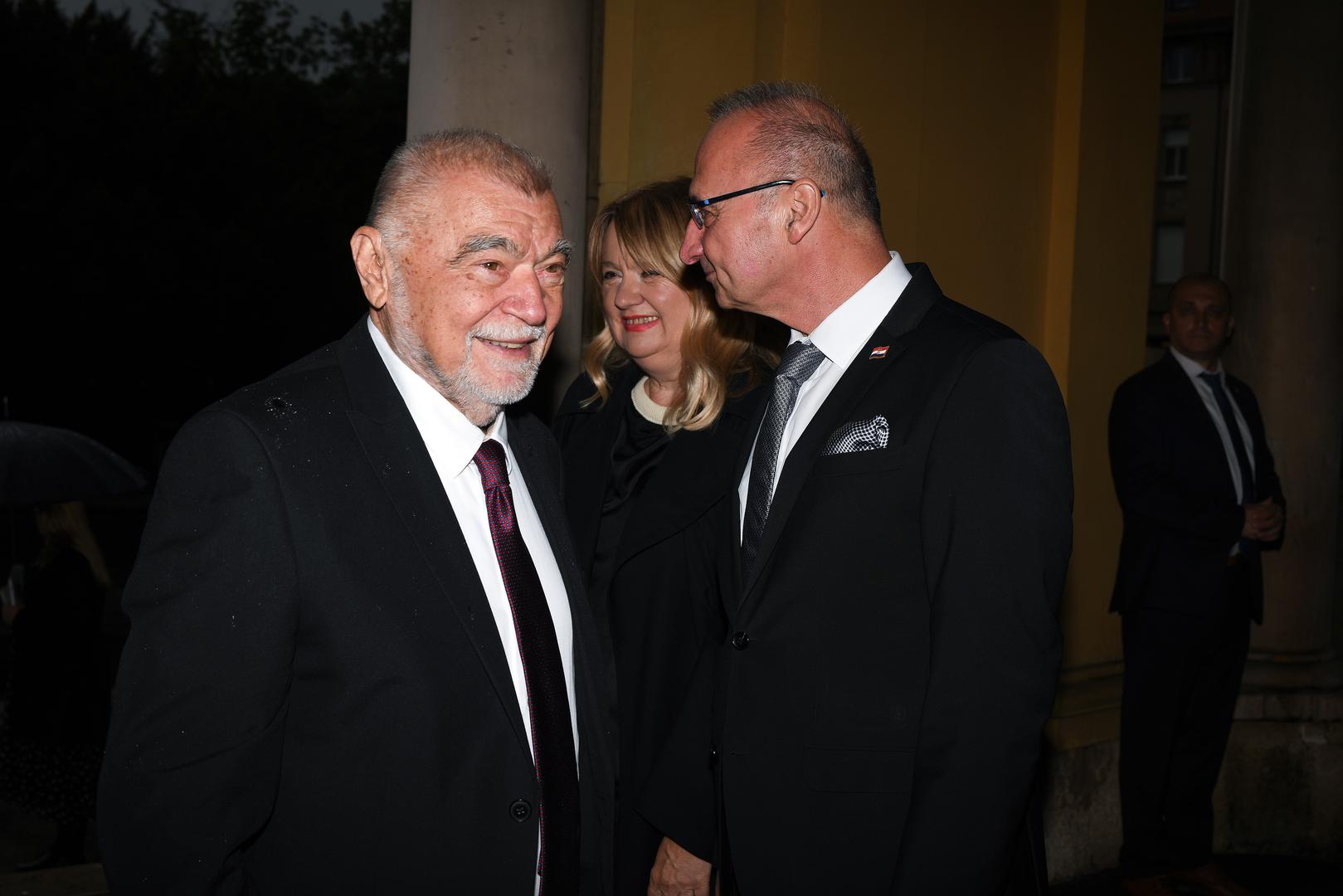 29.05.2022., Zagreb - Svecani koncert u povodu Dana drzavnosti i 30. obljetnice medjunarodnog priznanja Republike Hrvatske. Stipe Mesic, Gordan Grlic Radman Photo: Sandra Simunovic/PIXSELL