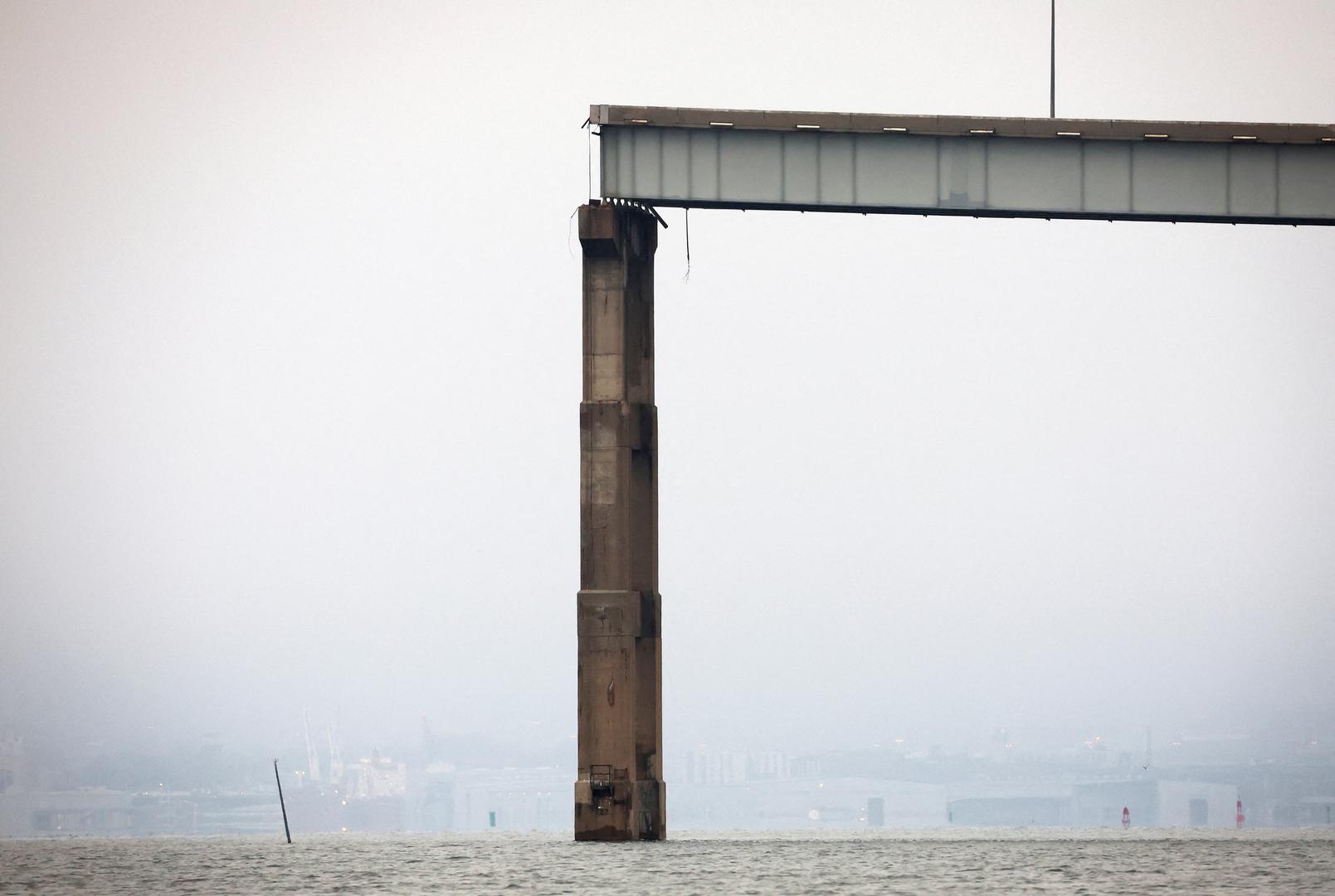 A view of the Francis Scott Key Bridge, after the Dali cargo vessel crashed into it causing it to collapse, in Baltimore, Maryland, U.S., March 27, 2024. REUTERS/Mike Segar Photo: MIKE SEGAR/REUTERS