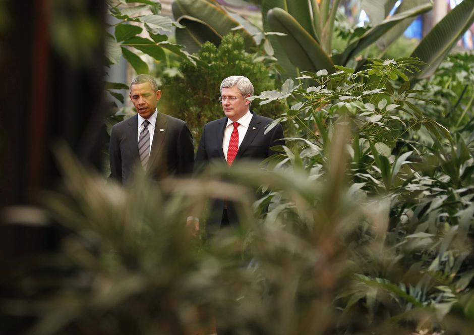 Barrack Obama i Stephen Harper