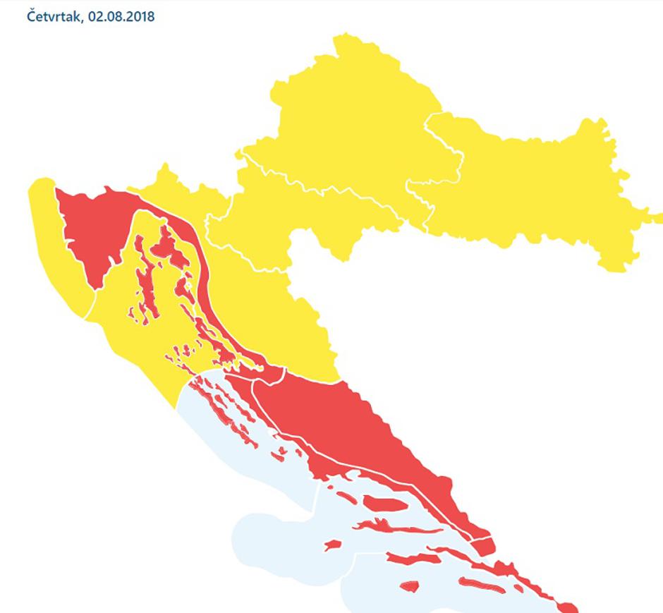 Četvrtak 02.08 meteoalarm