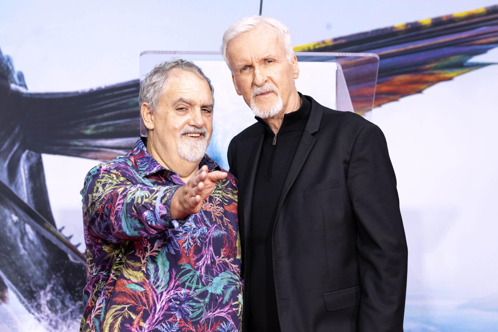 Photo by: John Rasimus/starmaxinc.com
STAR MAX
©2023
ALL RIGHTS RESERVED
Telephone/Fax: (212) 995-1196
1/12/23
Jon Landau and James Cameron attend the handprints and footprints ceremony honoring "Avatar: The Way Of The Water" filmmakers James Cameron and Jon Landau at TCL Chinese Theatre in Hollywood, California on January 12, 2023. Photo via Newscom Photo: John Rasimus/starmaxinc.com/NEWSCOM