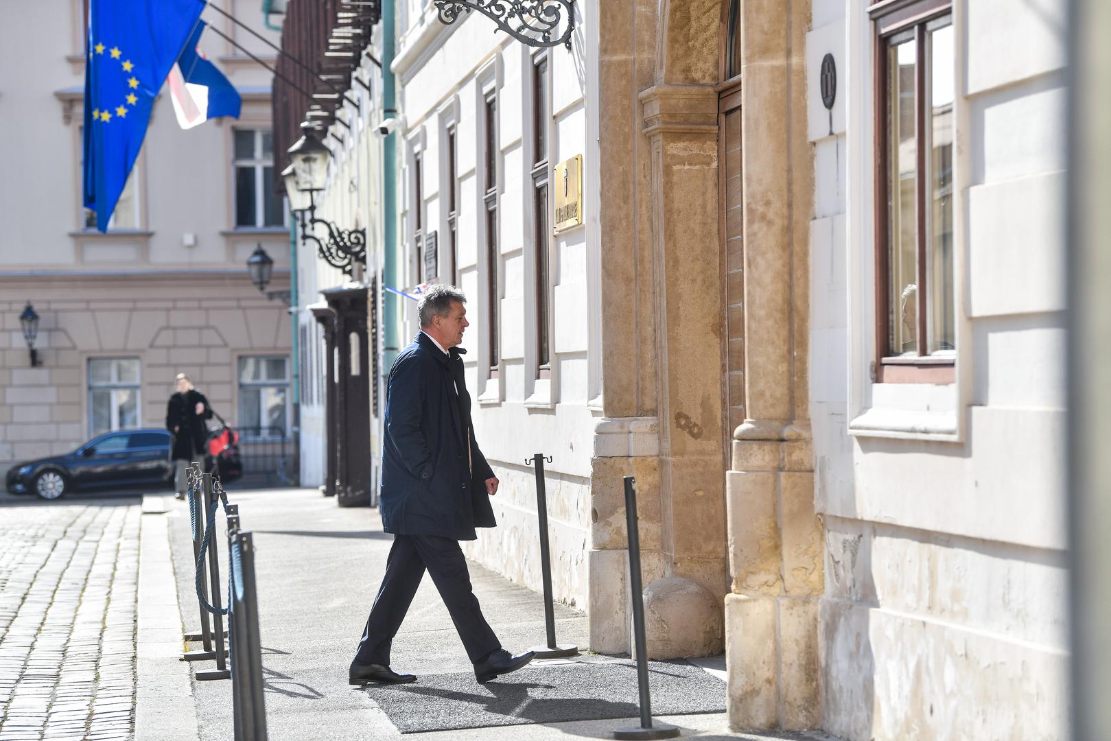 06.02.2024., Zagreb -  Ivan Turudic dosao u Banske dvore na sjednicu vladajuce koalicije  Photo: Josip Regovic/PIXSELL