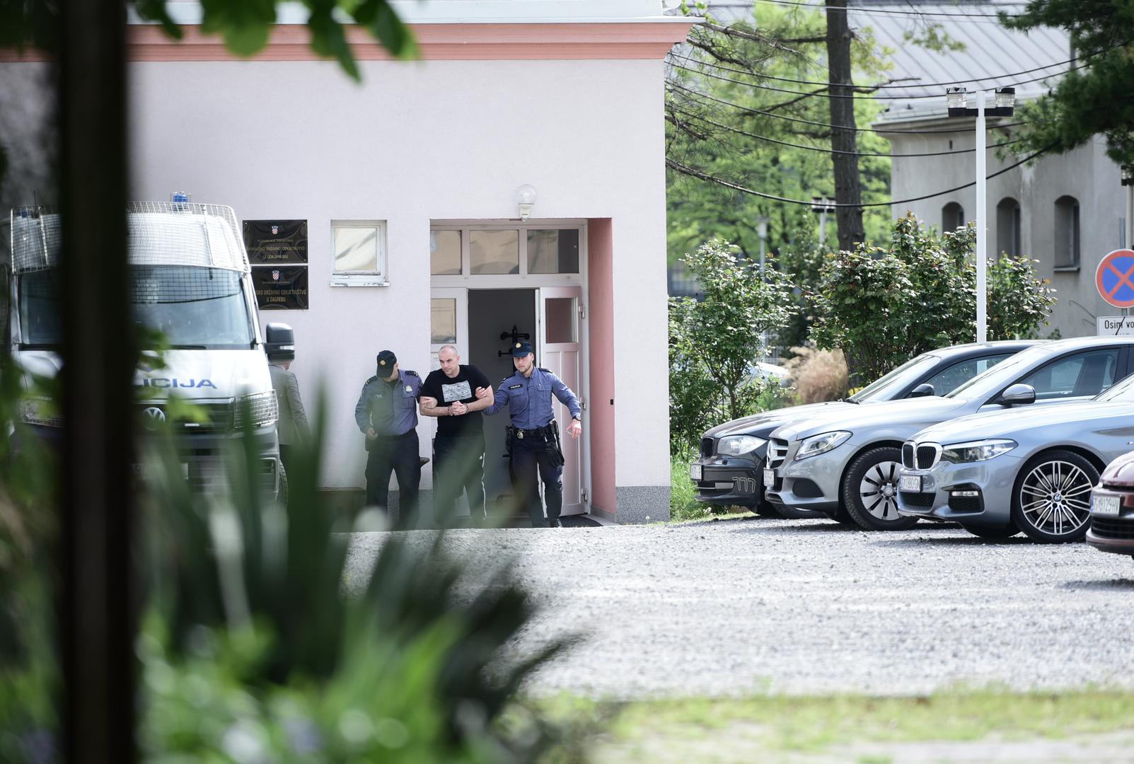 23.04.2023., Zagreb - Odlazak Kristijana K., zastitara osumnjicenog za ubojstvo Tomislava Sablje u klubu Ritz sa DORH-a. Photo: Neva Zganec/PIXSELL