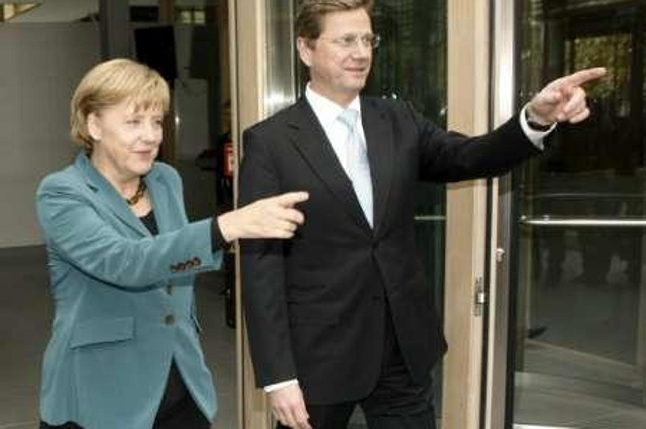 merkel i westerwelle