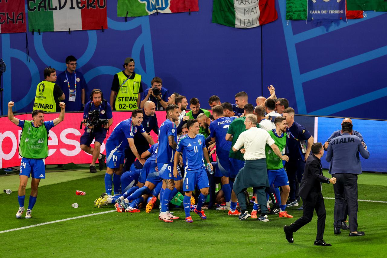 Leipzig: U posljednjem trećem kolu skupine B na EURU hrvatska nogometna reprezentacija je odigrala 1-1 protiv Italije 