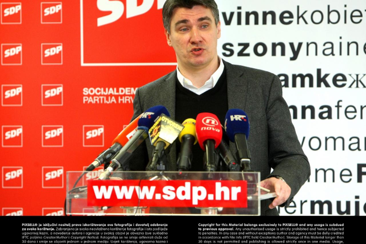 '02.03.2013., Zagreb - U Sredisnjici SDP-a na Iblerovom trgu odrzana sjednica na temu Zene u SDP-u.  Photo: Petar Glebov/PIXSELL'