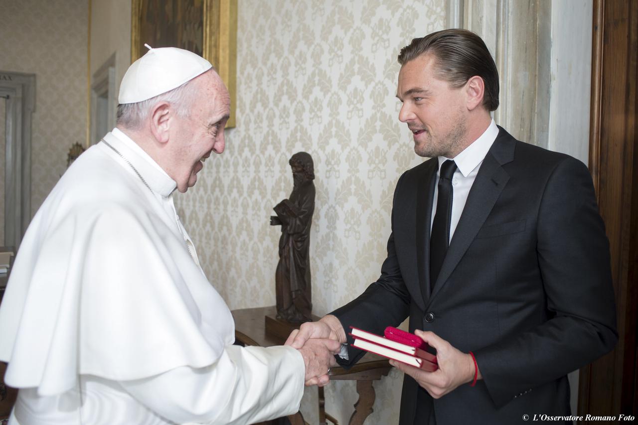 Leonardo DiCaprio i Papa Franjo