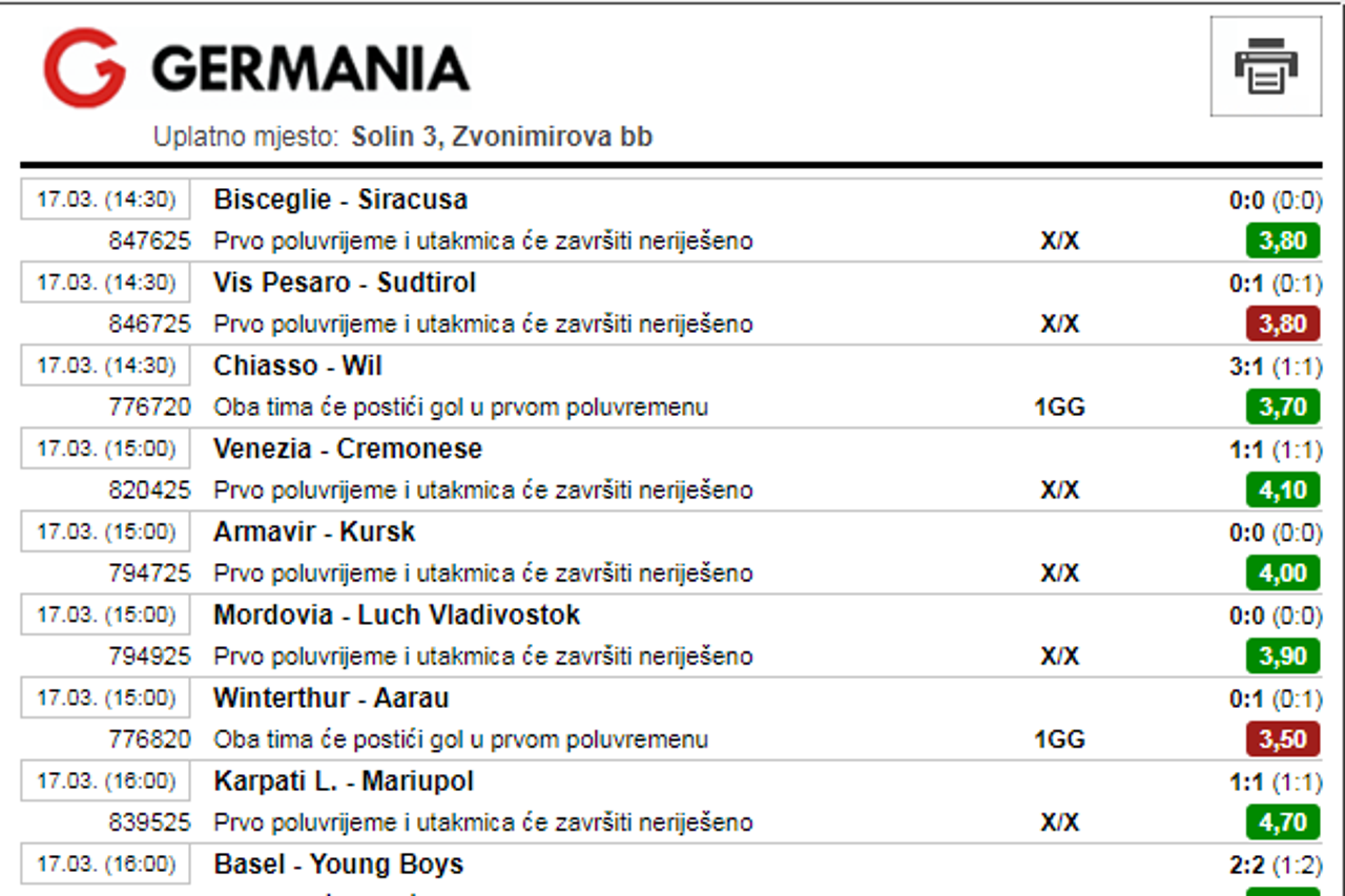 Germania Sport kladionica