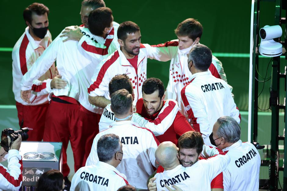 Italy v Croatia - Davis Cup Finals 2021 by Rakuten - Quarter Final - Pala Alpitour Arena