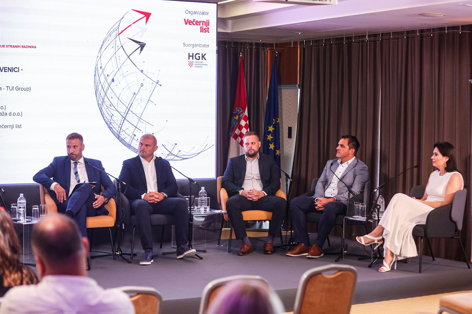 27.08.2024., Zagreb - Konferencija Vecernjeg lista Hrvatska kakvu trebamo odrzana je u hotelu Dubrovnik. Panel diskusija, Hrvatski gospodarstvenici - Strana radna snaga. Photo: Luka stanzl/PIXSELL