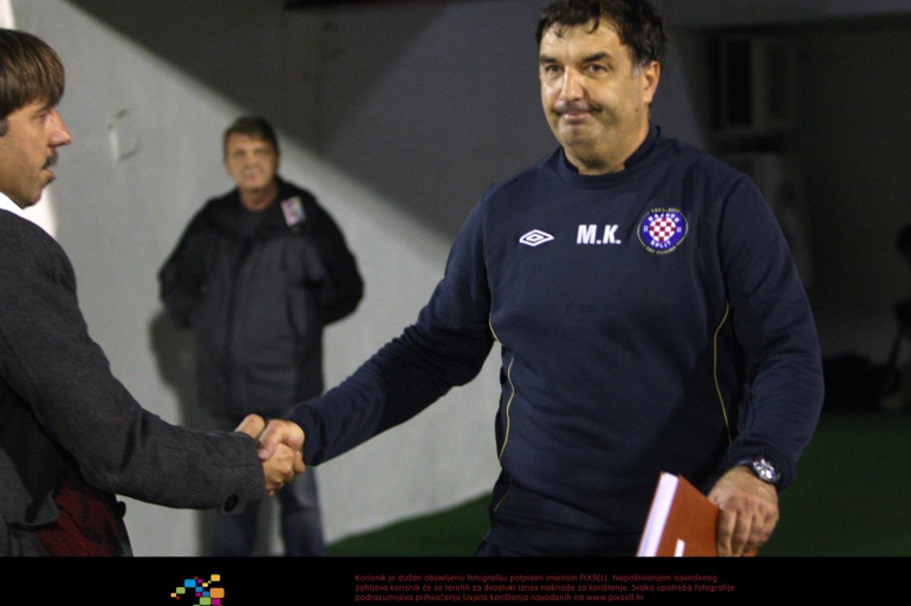 '28.10.2012., Park mladezi, Split - MAXtv 1. HNL, 13. kolo, RNK Split - Hajduk Split. Treneri Zoran Vulic i Miso Krsticevic.  Photo: Ivo Cagalj/PIXSELL'