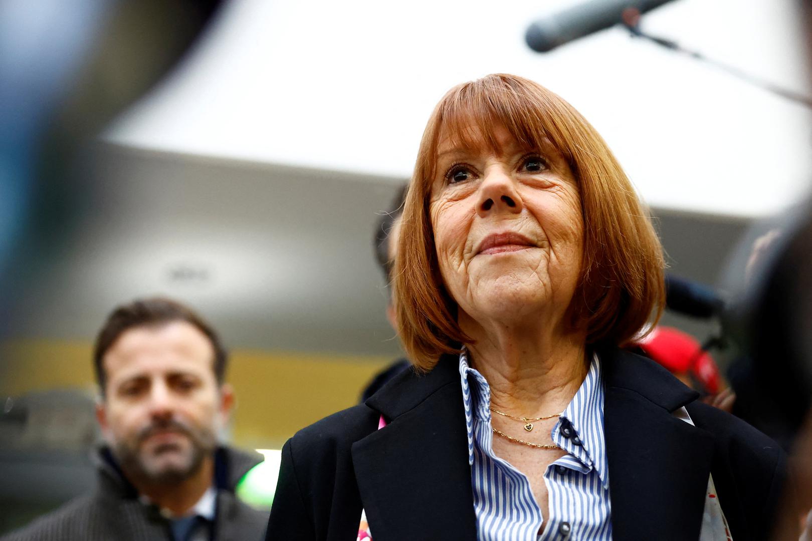 Frenchwoman Gisele Pelicot, the victim of an alleged mass rape orchestrated by her then-husband Dominique Pelicot at their home in the southern French town of Mazan, arrives to attend the verdict in the trial for Dominique Pelicot and 50 co-accused, at the courthouse in Avignon, France, December 19, 2024. REUTERS/Manon Cruz Photo: Manon Cruz/REUTERS