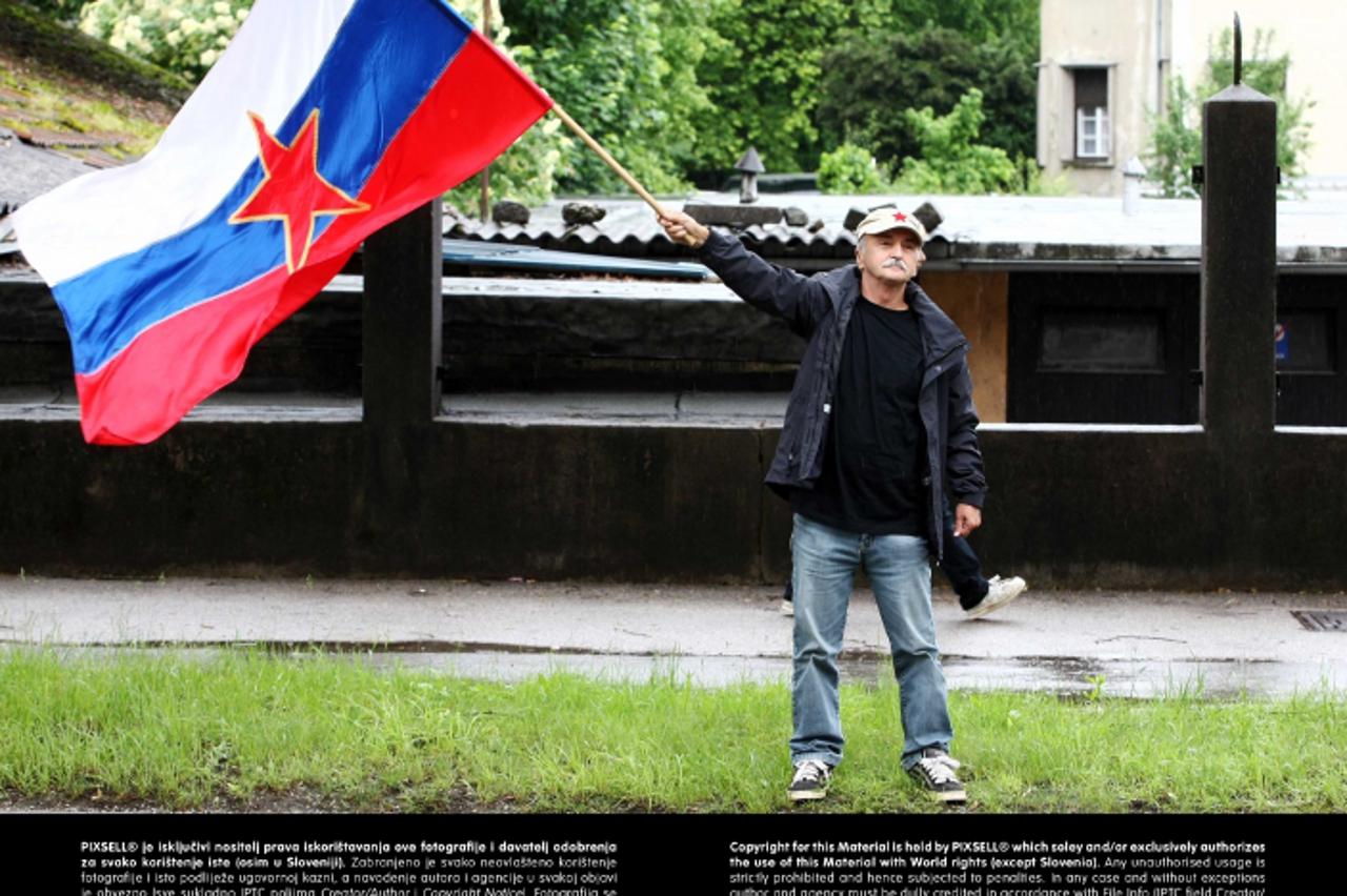 '31.05.2013., Ljubljana, Slovenija - Na Roskoj cesti otkriven spomenik na 25. obljetnicu afere JBTZ i osnivanja Odbora za zastitu ljudskih prava.  Photo: Sasa Despot/Zurnal24/PIXSELL'