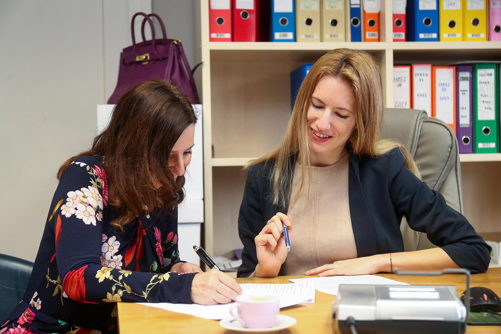 13.02.2024., Zagreb -  Nikolina Lovrencic i Sladana Ristic. Photo: Matija Habljak/PIXSELL