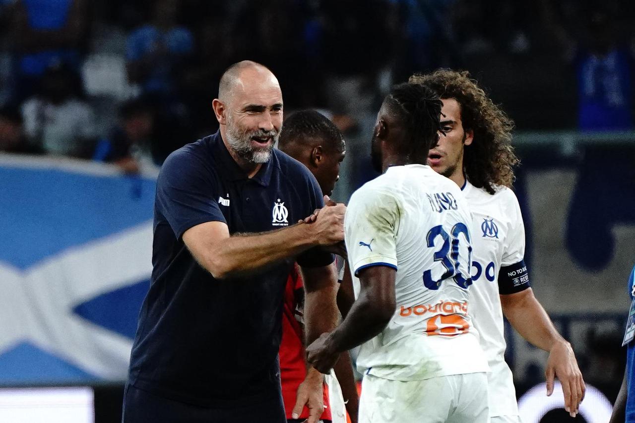 Match de Ligue 1 Uber Eats "Marseille - Lille (2-1)" au stade Vélodrome