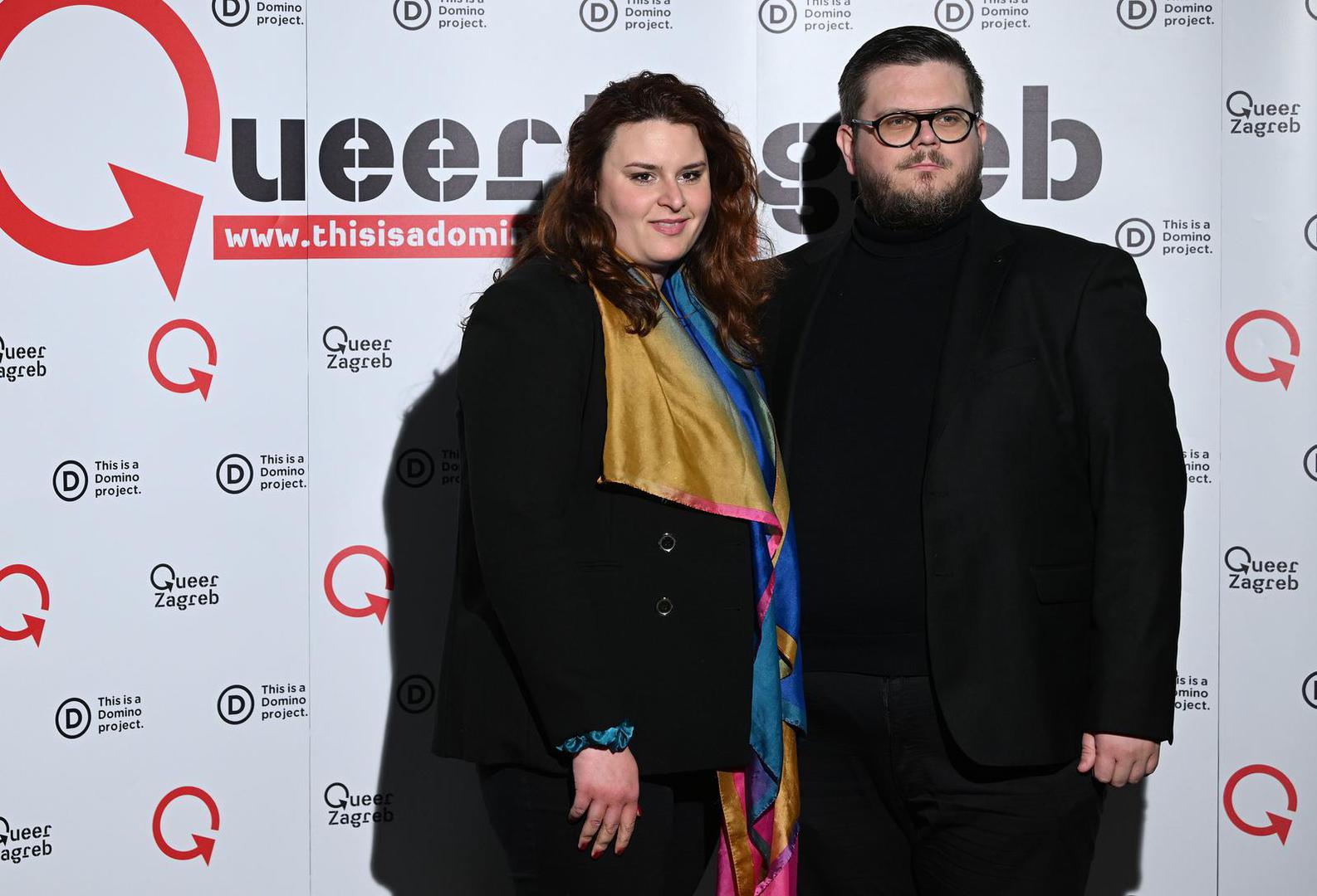 18.05.2023., Zagreb - Udruga Domino u Zagrebackom plesnom centru otvara 21. Queer Zagreb sezonu premijerom plesne predstave HEROES autora Brune Isakovica i Mije Zalukar. Anamarija Jurisic Osmercic, Dominik Osmercic Photo: Marko Lukunic/PIXSELL