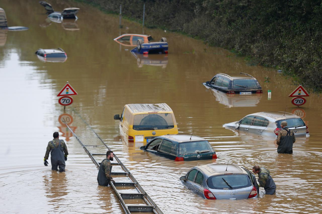 Aftermath of heavy rainfalls in Germany