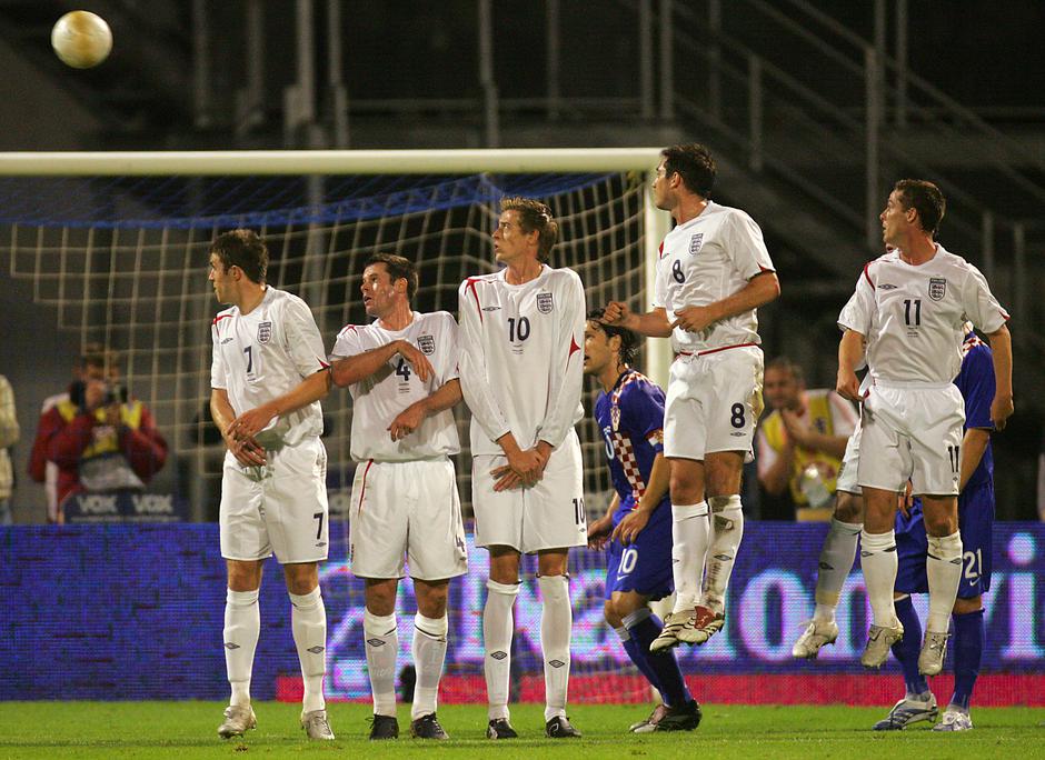 Hrvatska pobijedila Englesku s 2:0 u kvalifikacijama za Europsko prvenstvo, 11.10.2006.