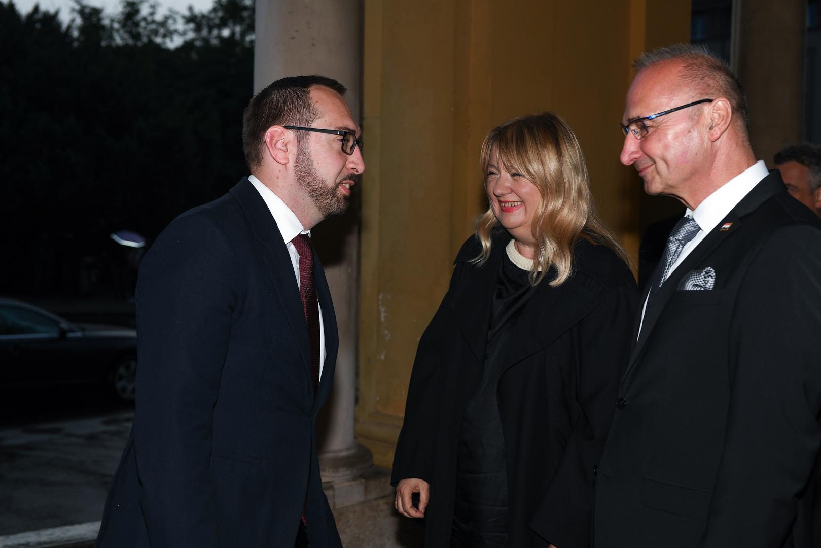 29.05.2022., Zagreb - Svecani koncert u povodu Dana drzavnosti i 30. obljetnice medjunarodnog priznanja Republike Hrvatske. Tomislav Tomasevic, Gordan Grlic Radman Photo: Sandra Simunovic/PIXSELL