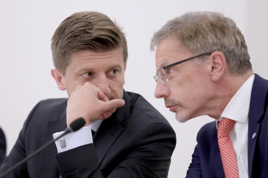 Guverner HNB-a Boris Vujčić i ministar financija Zdravko Marić