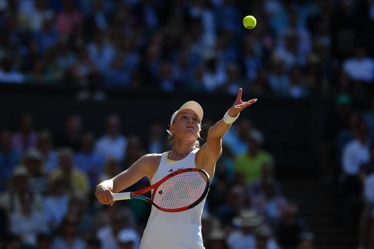 Elena Rybakina lors du tournoi de Wimbledon