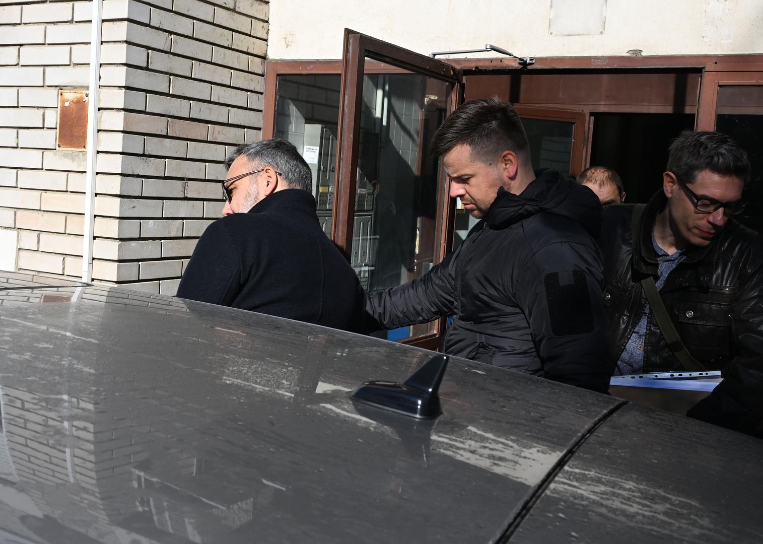 08.11.2023., Zagreb - U tijeku je pretres stana bivseg dekana Geodetskog fakulteta Almina Djape. Policija privodi Almina Djapu. Photo: Davorin Visnjic/PIXSELL