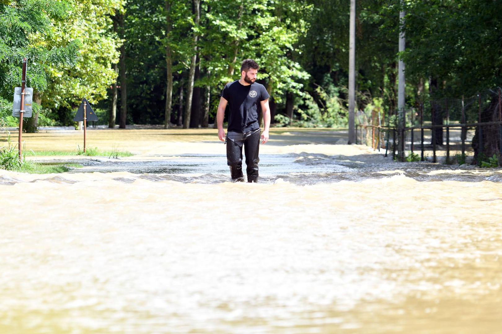 07.08.2023., Soderica- Jezero Soderica uslijed poplave potpuno je unisteno. Photo: Vjeran Zganec Rogulja/PIXSELL