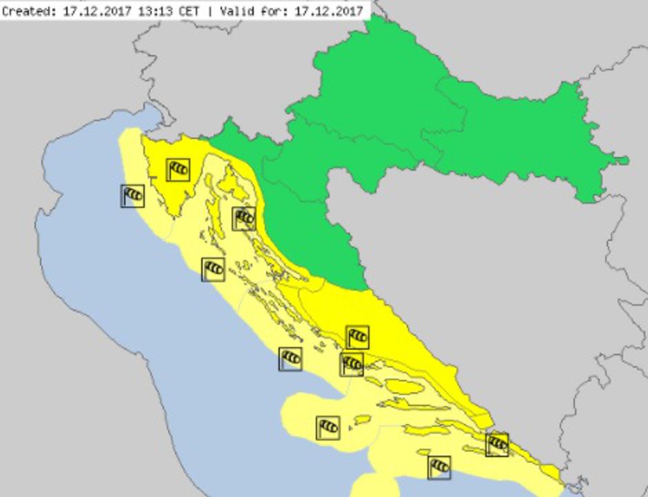 Meteoalarm 17.12.2017.